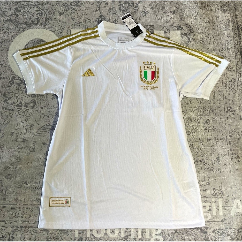 adidas Italy FIGC 125th Anniversary 1898-2023 Soccer Jersey Aeroready XL